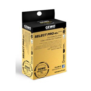 Състезателни топчета за тенис на маса GEWO Select Pro 40+ 6 бр