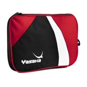 Yasaka Double Table Tennis Bat Case in Red front view