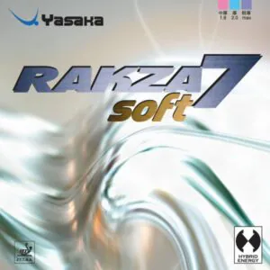 Soft table tennis rubber Yasaka Rakza 7 for superior control and spin