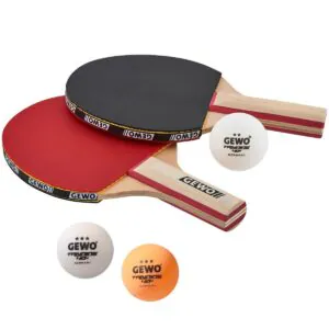 GEWO Midi Schlägerset Mini Tischtennis Schläger Set mit Bällen